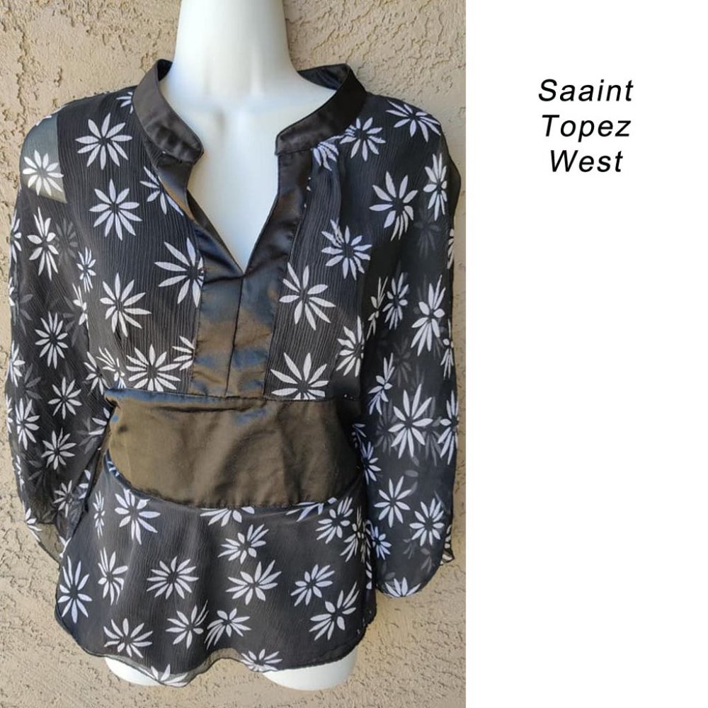 Saint Tropz West Blouse Sz Medium